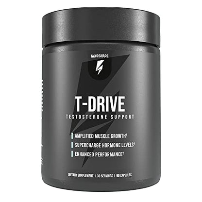 InnoSupps : T-Drive | Testosterone Booster | Amplify Muscle Growth | KSM-66 Ashwagand InnoSuppsUS supplements