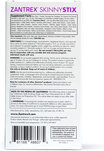 Zantrex SkinnyStix Energy Powder – Increase Energy, Heighten Focus, Boost Mood ZantrexUS supplements