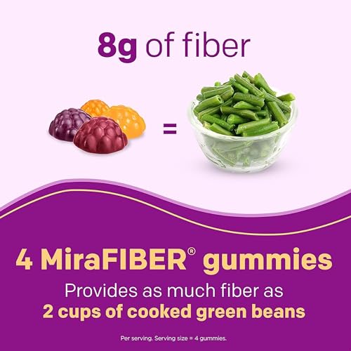MiraLAX New MiraFIBER Gummies, 8g of Daily Prebiotic Fiber with B Vitamin MiraLAXAu supplements