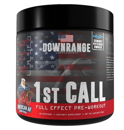 DownRange Supplements 1st Call Pre Workout Powder, Preworkout for Men and Women DownRange SupplementsUS supplements