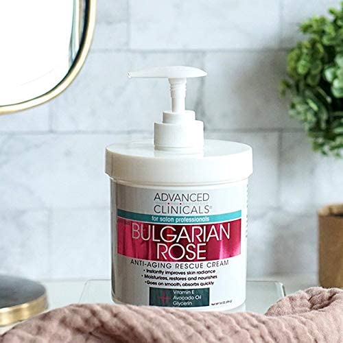 Advanced Clinicals Bulgarian Rose Anti Aging Vitamin E Moisturizer Body Lotion & Face Advanced ClinicalsUS supplements