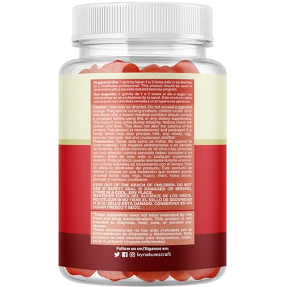 Gomitas ACV de Vinagre de Sidra de Manzana – Suplemento de Energético Natural con la Natures CraftUS supplements