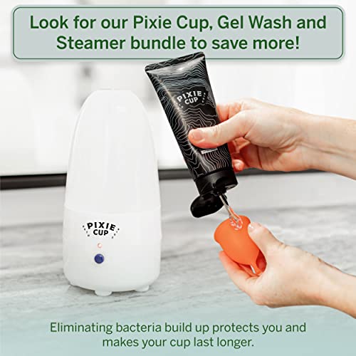 Pixie Menstrual Cup & Disc Steamer Sterilizer - Ranked 1 for The Best Steamer - Kills 99.9% of Germs Pixie CupAu supplements