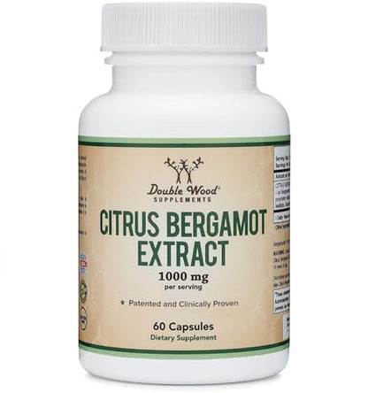 Citrus Bergamot Supplement - Only Patented, Clinically Proven Bergamot Extract - 1,000mg Double Wood SupplementsUS supplements