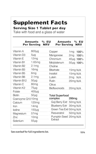Vegetology MultiVit Vegan Multivitamins w/26 Vitamin & Mineral Supplements VegetologyUS supplements
