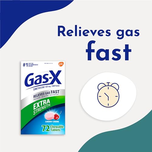 Gas-X Extra Strength Chewable Gas Relief Tablets with Simethicone 125 mg Gas-XUS supplements