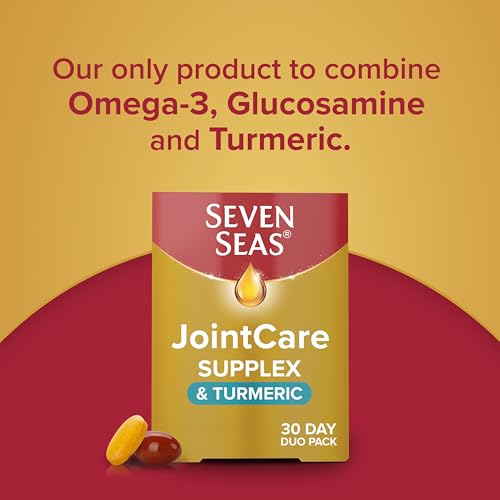 Seven Seas JointCare Supplex & Turmeric, With Glucosamine, Omega-3, Vitamins C and D Seven SeasUS supplements