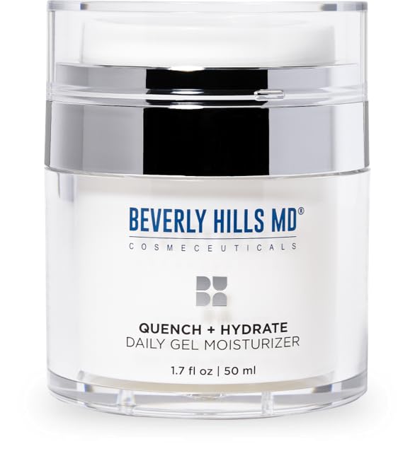 Beverly Hills MD Quench + Hydrate Daily Gel Moisturizer- Visibly Smooth, Plump, Hydrate Face & Neck for Wrinkles, Sagging- Skin Smoothing & Re-Energizing- Visibly Reduce Signs of Aging w/Niacinamide Beverly Hills MDAu supplements