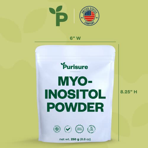 Purisure Myo-Inositol Powder, 250g, Fertility, Hormonal Balance and Ovarian Support PurisureUS supplements