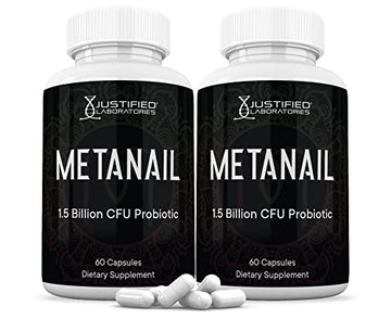 Justified Laboratories (2 Pack) Metanail 1.5 Billion CFU Probiotic Nail Support 120 Capsules Justified LaboratoriesUS supplements