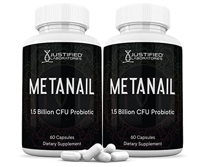Justified Laboratories (2 Pack) Metanail 1.5 Billion CFU Probiotic Nail Support 120 Capsules Justified LaboratoriesUS supplements