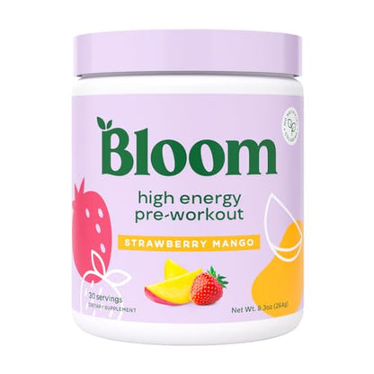 Bloom Nutrition High Energy Pre Workout Powder, Amino Energy with Beta Alanine Bloom NutritionUS supplements