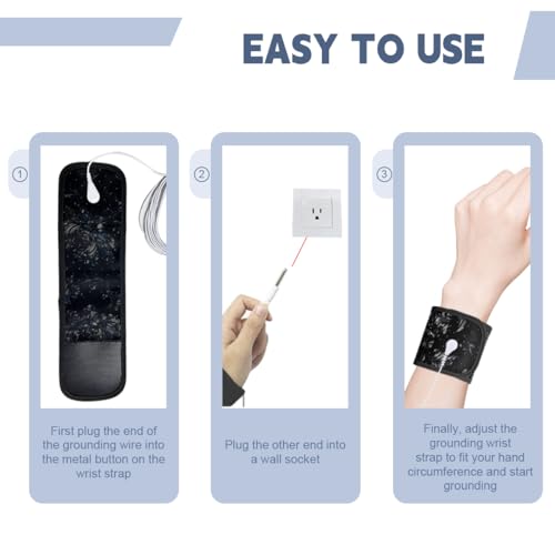 LOYDBDT Grounding Wrist Strap,Patterned Grounding Wristband,Unique Air Holes and Conductive Silver LOYDBDTAu supplements