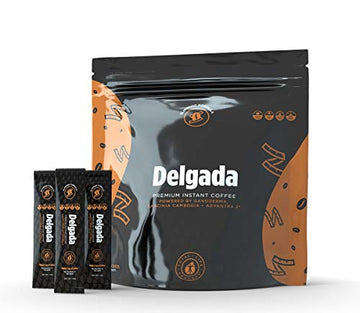 Total Life Changes Delgada Coffee Infused with Ganoderma Lucidum mushroom, 28 sachet Total Life ChangesUS supplements