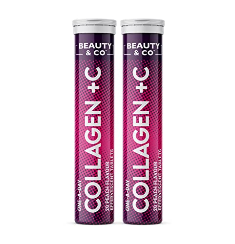 Collagen Effervescent - Marine Collagen & Vitamin C (2 Tubes) Beauty & CoUS supplements