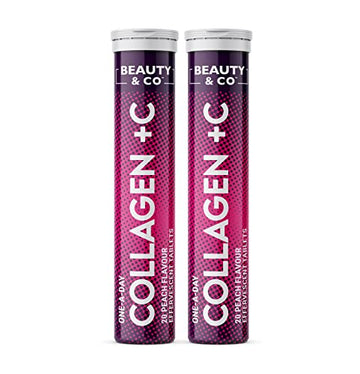 Collagen Effervescent - Marine Collagen & Vitamin C (2 Tubes) Beauty & CoAu supplements