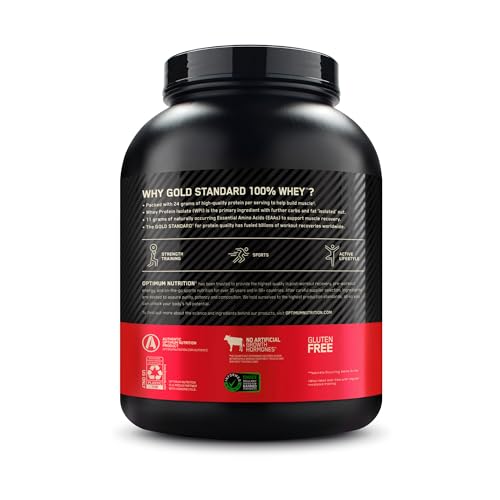 Optimum Nutrition Gold Standard 100% Whey Protein Powder, Cookies & Cream, 5 Pound Optimum NutritionUS supplements