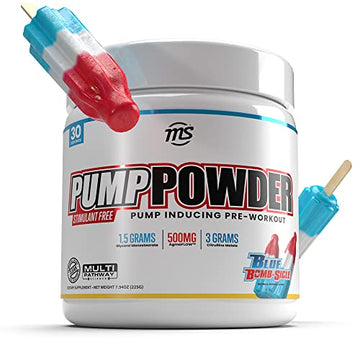 MAN Sports Pump Powder Blue Bombsicle - Stimulant Free Pre Workout Drink MAN SportsAu supplements