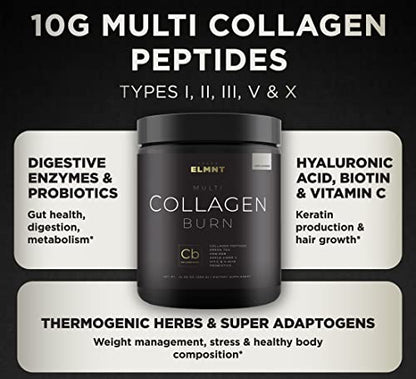 Super Collagen Burn - Premium Collagen Powder for Women Weight & Beauty w. Apple C Vinegar TERRA ELMNTUS supplements