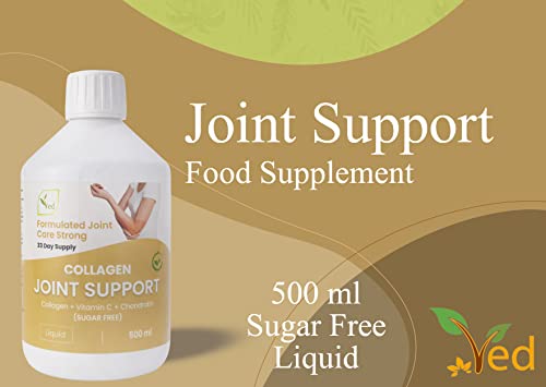 Hydrolyzed Liquid Collagen Food Supplement | Support for Joints, Skin, Muscles, Hair, &Nail Growth VedAu supplements