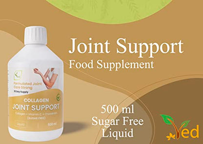 Hydrolyzed Liquid Collagen Food Supplement | Support for Joints, Skin, Muscles, Hair, &Nail Growth VedUS supplements