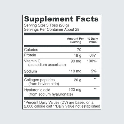 Vital Proteins Collagen Peptides with Hyaluronic Acid and Vitamin C, Shrink-Wrapped Vital ProteinsUS supplements