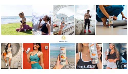 CELSIUS Energy Drink |Functional Essential Energy Drink Peach Vibe, Tropical and Arctic BETRULIGHTUS supplements