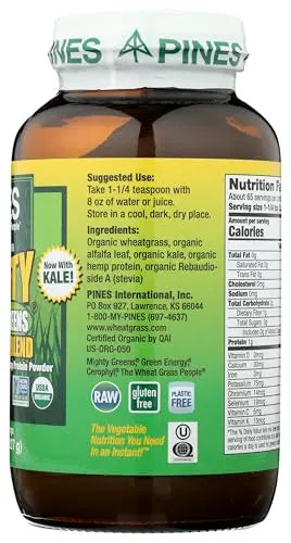 Pines Organic Mighty Greens Superfood Blend, 8 Ounce PinesAu supplements