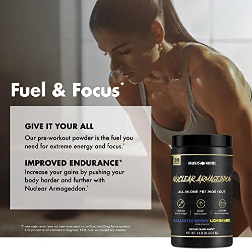 Anabolic Warfare Nuclear Armageddon Pre Workout Powder Pre-Workout for Men Anabolic WarfareUS supplements
