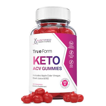 Justified Laboratories True Form Keto ACV Gummies 1000MG Vegan Non GMO Justified LaboratoriesAu supplements