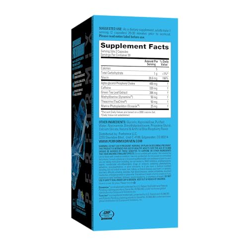 PERFORMIX Supercharged Preworkout - Sustained Energy, Endurance, and Mental Focus PERFORMIXUS supplements