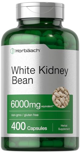 White Kidney Bean Extract Capsules | 6000mg | 400 Count | Non-GMO & Gluten Free HorbäachAu supplements