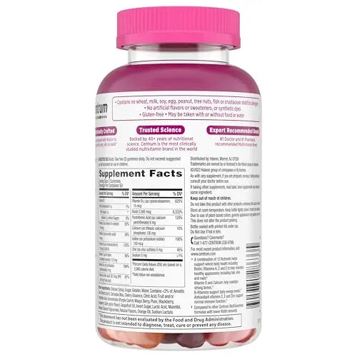 Centrum Multivitamin Gummy, 100 Count (Pack of 1) CentrumAu supplements