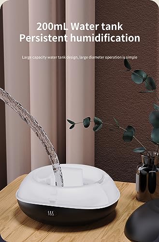 USB Oil Diffuser LED Flame Diffuser Humidifier Ultrasonic USB Flame Humidifier Essential Oil GenericAu supplements