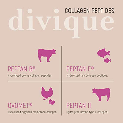 Collagen Capsules Divique Collagen Hyaluron 1500mg Collagen Peptides Type 1, 2, 3, 5, 10 DiviqueUS supplements