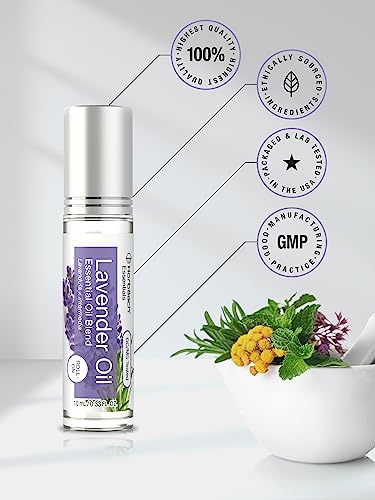 Lavender Essential Oil Roll On Blend | .33 fl oz (Pack of 2) | Roller for Skin | by Horbaach HorbäachAu supplements