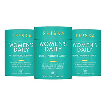FRISKA Women’s Daily Digestive Enzyme and Probiotics Supplement, Advanced FR!SKAAu supplements