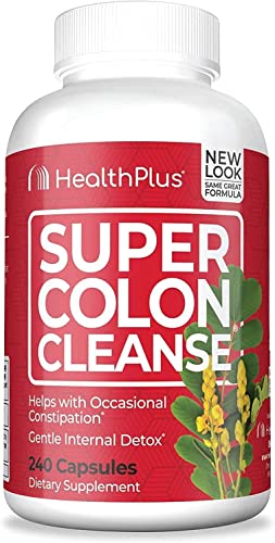 Health Plus Inc Super Colon Cleanse 530 mg 240 Capsules, Package may vary Health PlusUS supplements