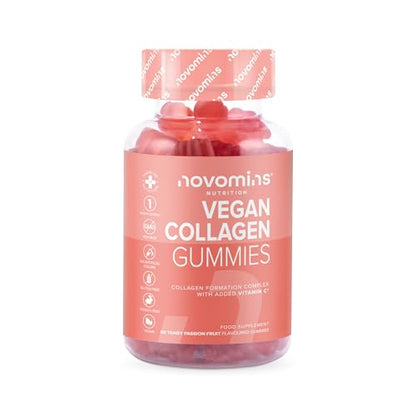 Vegan Collagen Gummies – Advanced Superfood Blend – Vegan Collagen Alternative for Women and Men – Infused with Vitamin C novominsUS supplements