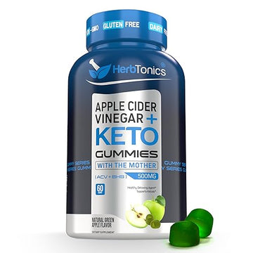 Herbtonics Keto Apple Cider Vinegar Gummies - Digestion & Detox Support - Sugar Free Keto HerbtonicsUS supplements