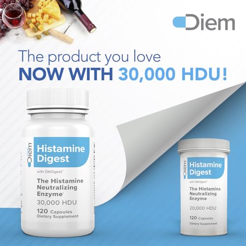 Omne Diem Histamine Digest DAO 30,000 HDU - 120 Caps - Histamine Neutralizing Omne DiemUS supplements