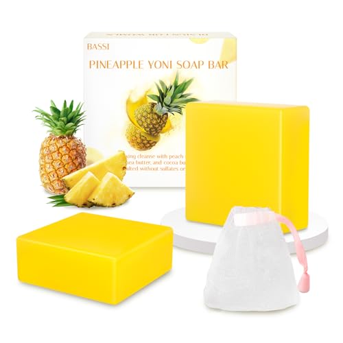 2 PCS Yoni Soap Bars Feminine Wash, 100% Natural Organic Yoni Bar Soap for Women Ph Balance Yoni BASSIAu supplements