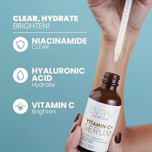 Eva Naturals Vitamin C Face Serum With Hyaluronic Acid - Anti Aging Serum Eva NaturalsAu supplements