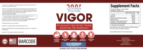 Leviathan Wellness Vigor - Stimulant Free, Nitric Oxide Boosting Pre-Workout Powder Leviathan WellnessAu supplements