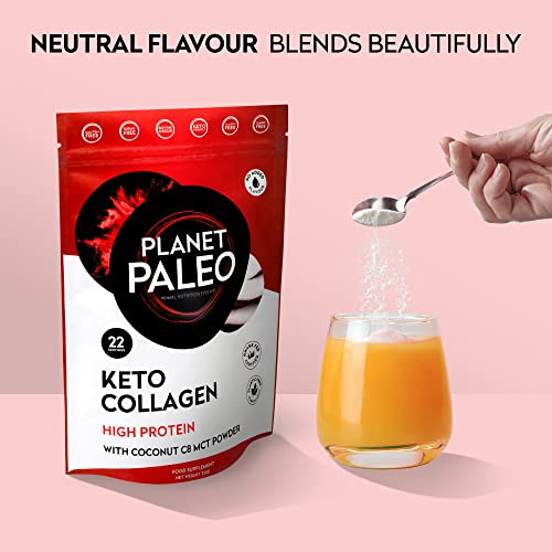 Planet Paleo Keto Collagen Powder (220g, 22 Servings) - Grass-Fed, High Protein Planet PaleoAu supplements