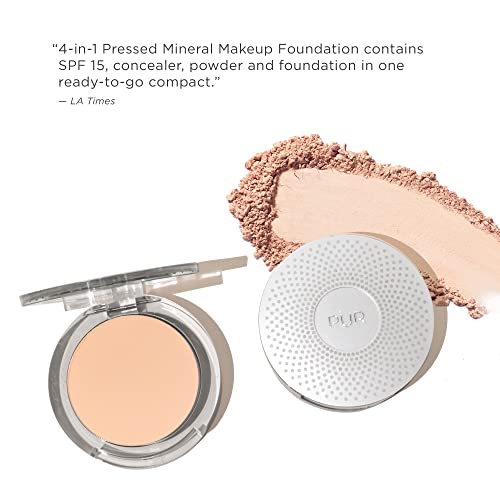 PUR Beauty 4-in-1 Pressed Mineral Makeup Powder Foundation with SPF 15 - Concealer & Finishing Compact Pressed Powder for Face - Buildable Medium to Full Coverage Foundation Powder (Blush Medium) PÜR MINERALSAu supplements