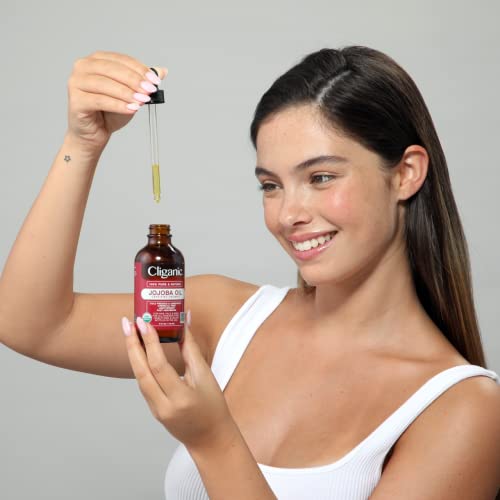 Cliganic Organic Jojoba Oil, 100% Pure (4oz) | Moisturizing Oil for Face, Hair, Skin & Nails CliganicAu supplements