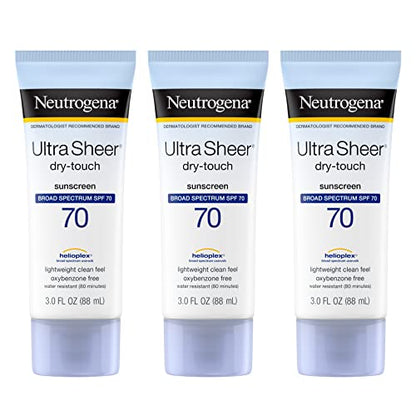 Neutrogena Ultra Sheer Dry-Touch Sunscreen Lotion, Broad Spectrum SPF 70 UVA/UVB NeutrogenaUS supplements