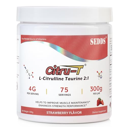SEDDS Strawberry-Flavored L-Citrulline Taurine 2:1, L Citrulline Powder, Unflavored Vegan SEDDSAu supplements