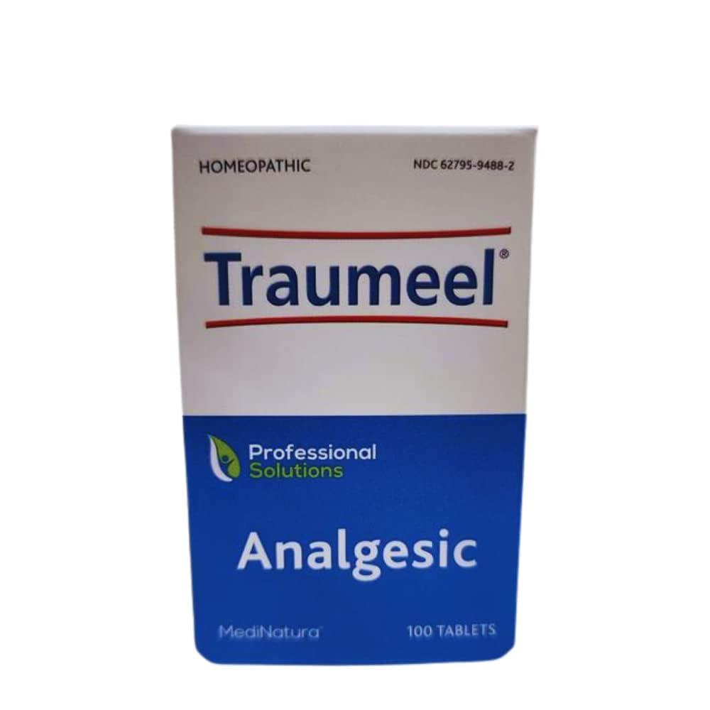 MediNatura Traumeel Homeopathic Arnica + 13 Active Ingredients for Muscle, Joint, Back, Arthritis, Injury, Exercise Related Pain & Soreness - Made in Germany - 100 Tablets MediNaturaAu supplements